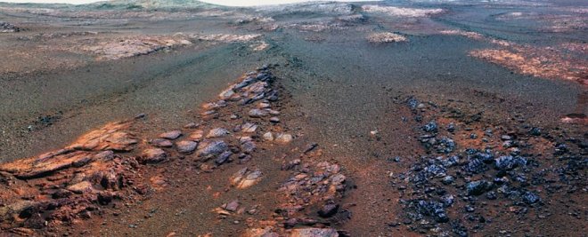 Эта потрясающая панорама Марса – последнее фото Opportunity